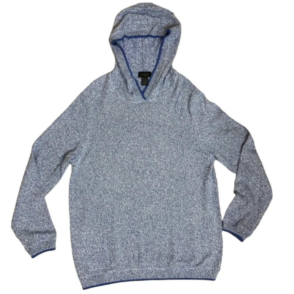 Men’s Magaschoni Hooded Marled Cotton Blend Sweater NWT